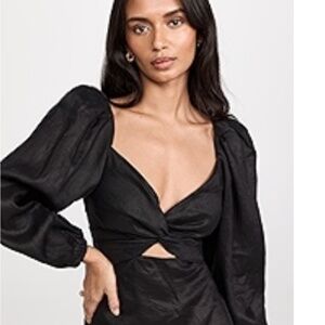 Johanna Ortiz Black Dress (Size 10)